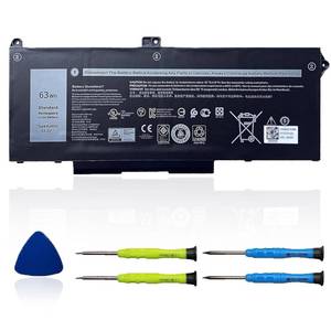 lot 4380 image: RJ40G 63Wh Laptop Battery Replacement for Dell Latitude 14 5420 Latitude 15 5520 Precision 15 3560 Series Laptop 01K2CF 075X16 WY9DX P137G P137G001 P104F P104F001 0WK3F1 0M3KCN 005R42 15.2V 3941mAh