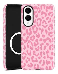 lot 4394 image: Aitipy Magnetic Cheetah Phone Case for Samsung Galaxy S25 Edge, Compatible with MagSafe, Cute Pink Aesthetic Leopard Print Soft TPU and Hard PC Shockproof Protective Phone Cover for Women Girls