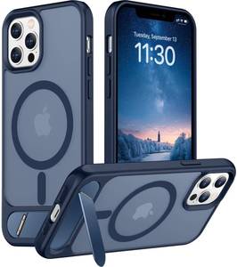 lot 4416 image: Temdan Magnetic Compatible with iPhone 12 Case & iPhone 12 Pro Case, Built-in Invisible KickstandCompatible with MagSafeMilitary Grade Shockproof Slim Translucent Matte Phone Case 6.1