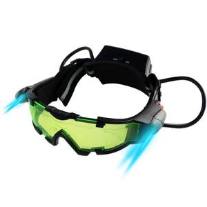 lot 4417 image: Yolyoo Night Vision Goggles,Spy Googles Spy Gear Adjustable Kids LED Night Goggles Flip-Out Lights Green Lens for Racing Bicycling, Skying to Protect Eyes Childrens Day Gift