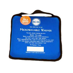 lot 4430 image: K&H Pet Products Microwavable Pet Bed Warmer, Multi-Purpose Heated Warming Pad for Cats and Dogs, Place Inside Any Pets Favorite Bed, No Electricity Needed - 9 X 9in Blue