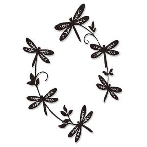 lot 4432 image: YATEASLU Dragonfly Wall Decor Set Metal Wall Art for Outside & Garden Decor, 2-Piece Natural Theme Outdoor Dragonfly Decorations for Patio, Backyard, Lawn