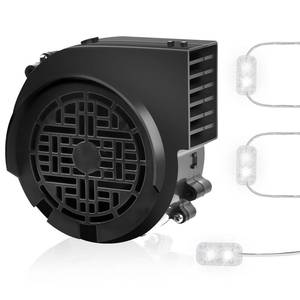 lot 4435 image: 12V 0.8A Inflatable Motor for 3.5-6FT Christmas Halloween Inflatables with 1.5A Adapter 3 LED Light Fans Outdoor Replacement Blow Up Air Blower Fan Parts for Blow Up Yard Decorations