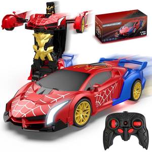lot 4438 image: Blackma Transform Rc Cars for Boys 4-7 8-12, 2.4Ghz 118 Scale Remote Control Car with One-Button Deformation & 360° Rotation, Birthday Christmas Gift Toys for Kids Boys Ages 3-12