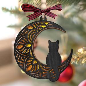 lot 6269 image: Black Cat Ornament - Charming Christmas Cat Decor for Your 2025 Tree, Adorable Kitty Ornaments for Festive Decoration, Ideal for cat Lovers, Unique Addition to Your Christmas Ornaments Collection