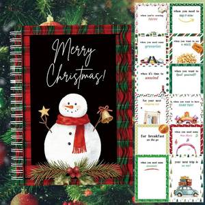 lot 6283 image: Semyifu Christmas Gift Card Book - Surprises on Every Page, DIY Spiral-Bound Merry Christmas College Survival Kit, Greeting Card Book for Students & Graduation Gifts (S23)