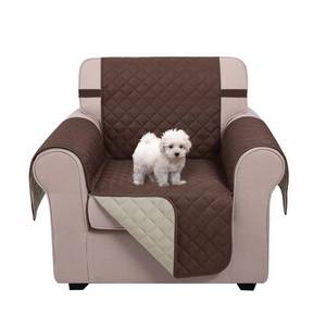 lot 6318 image: U-NICE HOME Recliner Chair Covers Reversible Chair Cover Pet Covers for Dogs with Elastic Straps Water Resistant Diamond Quilted (23Armchair, CoffeeBeige)