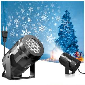lot 6336 image: LED Snowflake & Christmas Projector Light, Dynamic Projection, 270° Rotating, Outdoor & Indoor Projector Light, Christmas Decorative Lights, Night Light for Xmas Gift Holiday Party Decoration