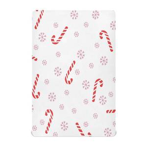 lot 6344 image: BOESI Crib Sheet, Unisex Crib Sheet, Soft and Comfortable for Standard Crib and Toddler Mattress, Christmas Cane Candy