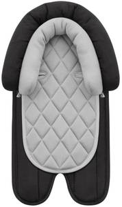 lot 6413 image: Pro Goleem Car Seat Head Support Infant, Soft Infant Car Seat Insert, 2 in 1 Carseat Head Support for Newborn, Perfect for Car Seat, Stroller, Swing, Bouncer, Gray and Black