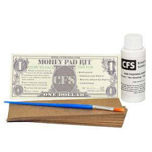 lot 6429 image: Money Pad Kit - DIY Padding Kit - Includes 2oz of HAR Precision Padding Compound - USA Made Recycled chipboard and a pad Brush