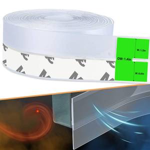 lot 6480 image: Updated Weather Stripping Door Seal, Door Draft Stopper Silicone Seal Strip for House and Glass Shower Doors for Windows Gaps of Collision and Side, Window Insulation for Winter
