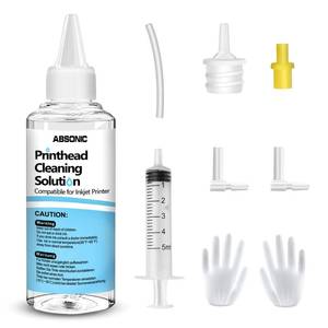 lot 6484 image: Printer Cleaning Kit for Epson, Printhead Cleaning Kit for HP, Inkjet Printer Head Cleaner for Canon, Printers Cleaner Printhead Cleaning Solution for Inkjet, Printers Print Head Cleaning Kits 100mL