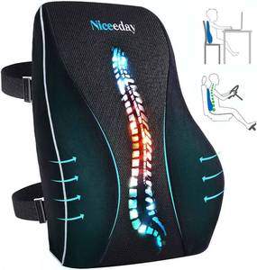 lot 7277 image: Niceeday Lumbar Support Pillow for Office Chair Car Back Support Pillow, Memory Foam Gaming Chair Desk Chair Back Cushion for Lower Back Pain Relief, Ergonomic Back Rest,Office Home Essentials