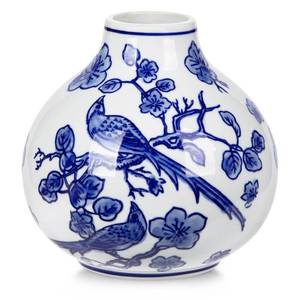 lot 7302 image: Blue and White Vase Porcelain Vases Small Chinoiserie Vase Classic Ceramic Chinese Floral Vase for Bedroom Living Room Console Table Accent Shelf Tabletop Decor