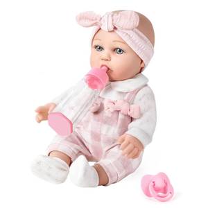 lot 7305 image: BDDOLL 12 Baby Doll and Clothes Accessories Playset with Feeding Bottle Pacifier First Baby Dolls for Toddlers 36 Months and Up