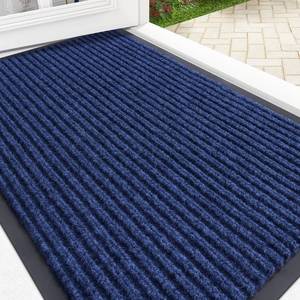 lot 7315 image: OLANLY Front Door Mat Indoor Outdoor Entrance, Waterproof Heavy Duty Doormat, Fade Resistant, Low Profile, Easy Clean Patio Porch Welcome Floor Mats for Entry, 29.5x17, Blue
