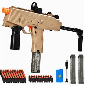 lot 8268 image: Realistic Automatic Toy Gun for nerf Guns Darts Electric Sniper RifleToy Guns for Boys with Scope 100 Soft Bullets 2 Magazines, Foam Blasters for Adults Kid Age 8-12  Outdoor Toys for boy