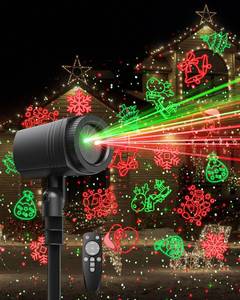 lot 8284 image: Enjoyedled Christmas Projector Lights Outdoor, 9 High-Definition Patterns Laser Light Projector with Remote and Timer, Party Lights for Indoor Outdoor Garden Holiday Decoration Halloween New Year