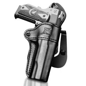 lot 8287 image: 1911 Leather Holster, Holster for Colt 1911Kimber 1911Springfield 1911S&W 1911 and Most 1911 5 No Rail Pistol, Full Grain Leather, Fits 1911 Models with 4 and 5 Barrels