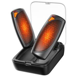 lot 8305 image: Hand Warmers Rechargeable with Charge Case, 2 Packs 14,000mAh Electric Hand Warmer Battery Powered Dual Sided Reusable Long Battery Life Portable Pocket Heater Gifts for Men Women Golf, Hunting Gear