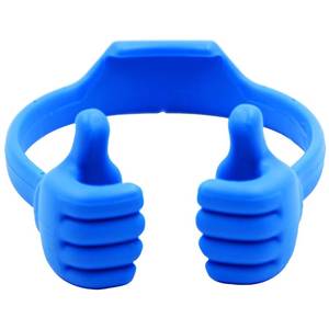 lot 8307 image: Honsky Thumbs-up Cell Phone Stand Holder,Tablet Stand Cradle for Desk Desktop Smartphone Cellphone Mobile Phone,Tablets - Universal, Adjustable Flexible,Blue