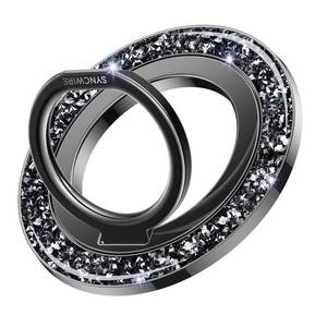 lot 8426 image: SYNCWIRE Magnetic Phone Ring Holder for MagSafe - Glitter Phone Grip Stand with 360° Rotation Finger Ring Kickstand Blingbling Compatible with iPhone 17 16 15 14 13 12 Pro Max MagSafe Accessories