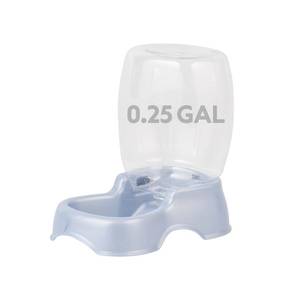 lot 8434 image: Petmate Pet Cafe Cat and Dog Water Dispenser Extra Small Water Bowl for Kittens and Puppies, USA Made, 0.25 GAL, 7.3H, Pearl Ash Blue