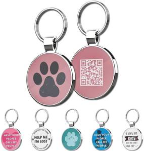 lot 8438 image: MYLUCKYTAG QR Code Pet ID  Personalized Dog & Cat Collar Tag  Online Profile with Instant Scanned Location Alert Email