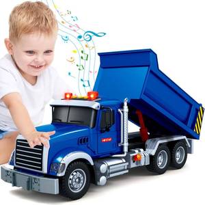 lot 9079 image: SpringFlower Large Dump Truck Toy for 3 4 5 6 7 Years Old Boy, Truck Toy with Sound and Light, Kids Toddlers Birthday Gifts for Boys & Girls,for Indoor & Outdoor