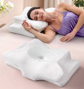 lot 11047 image: Dream Without Pain Cervical Neck Pillow for Sleeping, Ergonomic Side Sleeper Pillows for Adults, Cooling Orthopedic Pillow for Neck Relief Support, Memory Foam Pillows Back Stomach Sleepers