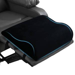 lot 15483 image: HOMBYS Extra Large Recliner Leg Pillow, Foam Foot Rest Cushion Wave Shape Recliner Footrest Extender, Multi Purpose Back & Lumbar Support Pillow for Bed, Sofa Couch, (Black)