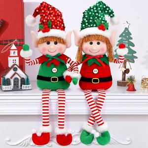 lot 15512 image: Christmas Gnomes Plush Decorations - 2PCS Christmas Gnomes Swedish Tomte Long Leg Plush Gnome Gift for Home Holiday Party Decor Ornaments