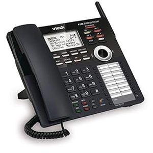 lot 15530 image: VTech AM18247 Extension Deskset for VTech AM18447 Small Business System, Black (B0758BX3LW)