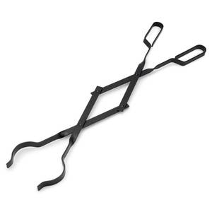 lot 16291 image: Stanbroil Outdoor Campfire Fireplace Tongs, 26 Long, Log Grabber, Black