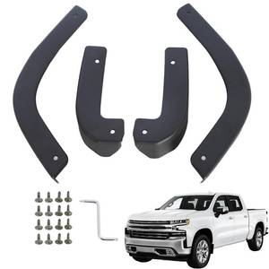lot 16307 image: RMOURTEKK Mud Flap Delete Compatible with Chevrolet Silverado 1500 Accessories 2019-2024 2025 Mud Flaps Delete Fit for Chevy Silverado Front and Rear Mud Guard Set (4pcs-Set)