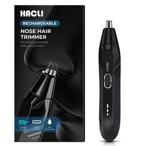 lot 16347 image: Nose Hair Trimmer for Men Women - Electric Nose Hair Clipper with Replaceable Stainless Steel Blade, Powerful 8000RPM Motor, WetDry Use, Travel Lock, Portable Design USB Rechargeable