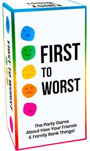 lot 16349 image: FIRST TO WORST Party Game �� The Card Game About How Your Friends and Family Rank Things  Funny Ranking & Guessing Board Game for Friends & Family, Game Nights, Parties & Fun Gift Ideas