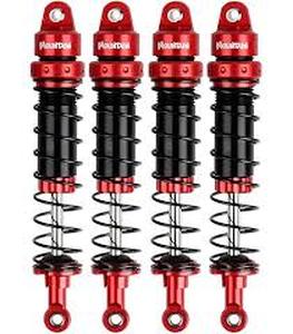 lot 8431 image: RC car shocks Red