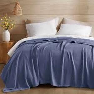 lot 9088 image: Navy Blue Bamboo-Cotton Blend Blanket