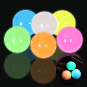 lot 4011 image: 6pcs-2.4in Dream Balls,Glow in The Dark Sticky Balls That Stick to The Ceiling,Stress Balls for Kids and Adults,Elevated Balls,ASMR Cool Stuff for Teens,Ceiling Balls,Lumi Balls,Stocking Stuffers