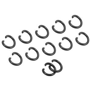 lot 4023 image: uxcell Open Jump Rings, 8mm Colorful O-Ring Connectors for DIY Crafts, Carbon Steel, Black 24Pcs
