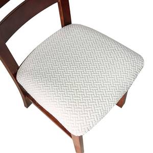 lot 4024 image: Genina Seat Covers for Dining Room Chair Seat Slipcovers Kitchen Chair Covers (White, 2 Pcs)