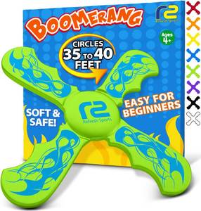 lot 4026 image: Fun Boomerang - Easter Basket Stuffers for Kids - Soft & Easy to Use - Easter Gifts for Boys & Girls All Ages - Best Boy Gifts for 6 7 8 9 10 Year Old Boys  2025 Top Toys for Age 8-12 Boy Gift Ideas