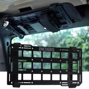 lot 4033 image: OneTigris Molle Visor Organizer, Fiberglass Rigid MOLLE Panel, Tactical Versatile Car Sun Visor Organizer Interior Accessories Holder for Vehicle, SUV, Trucks