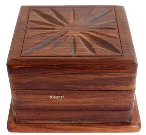 lot 4054 image: Secret Box Brainteaser Puzzle Case Trick Opening Storage Organiser Unique Artisan Gifts for Her, Girlfriend, Men