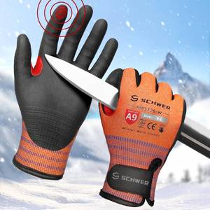 lot 4069 image: Schwer FreezeGuard-X Winter Work Gloves for Men and Women, ANSI A9 Cut Resistant Gloves for Extreme Protection, Freezer Glove With Super Grip, Touchscreen, Thermal Insulated, PM3326-W (L,1 Pair)