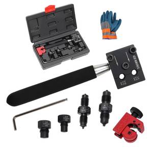 lot 4101 image: GEAROLL Brake Line Flaring Tool Kit, 316 14 SAE Double Flare Tool, Creates 45° Single Double Bubble Flares for Vehicle Brake Hydraulic Line Repair