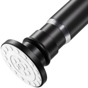 lot 4131 image: XIQIYY Small Tension Curtain Rod 18-32 Inch Spring Tension Rod Short Shower Curtain Rod No Drilling Adjustable Black Shower Rod,Heavy Duty