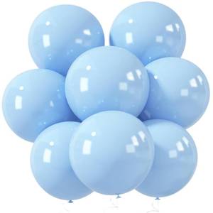 lot 4140 image: LovesTown 18 Inch Pastel Blue Balloons, 15 PCS Baby Blue Latex Balloons for Garland Arch for Birthday Wedding Engagement Anniversary Baby Shower Party Decor